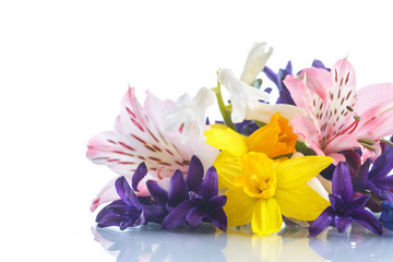 beautiful bouquet of spring flowers