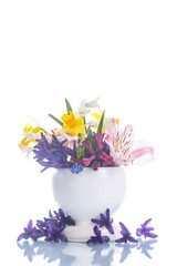 beautiful bouquet of spring flowers