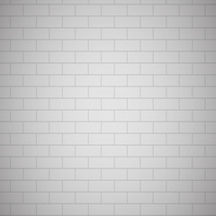 Naklejka premium White painted brick wall