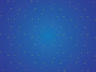 Blue sky with yellow stars background
