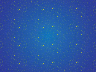 Blue sky with yellow stars background