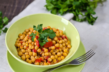 Chickpea stew with vegetables