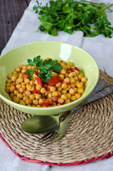 Chickpea stew with vegetables