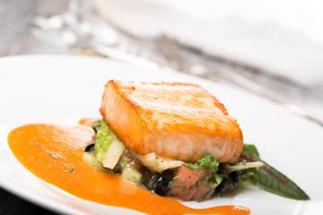 salmon dish