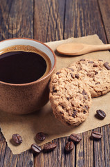 Coffee with delicious cookies
