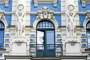 Jugendstil house in Riga, Latvia