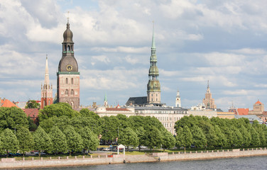 Fototapeta na wymiar View on Riga, Latvia