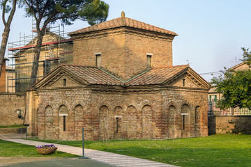 Fototapeta na wymiar Mausoleum of Galla Placidia, Ravenna, Italy
