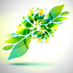 Summer decorative geometric flower sticker