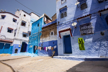 Blue White Lane, Chefchaouen, Morocco
