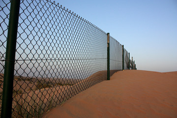 Fototapeta premium Fence in the desert
