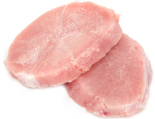 fresh turkey breast on a white background