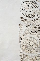 lace leather texture