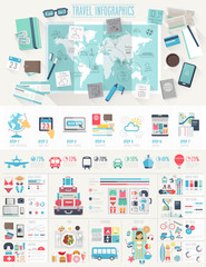 Travel Infographic set © avian