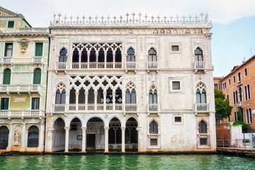 Fototapeta na wymiar Venetian architecture, Ca' d'Oro (Palazzo Santa Sofia)