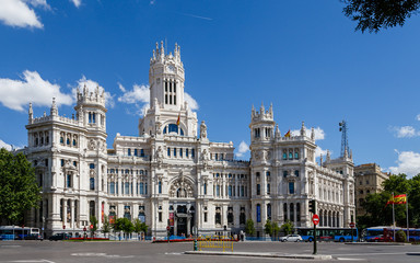 Fototapeta na wymiar Palacio de comunicaciones, Madrid