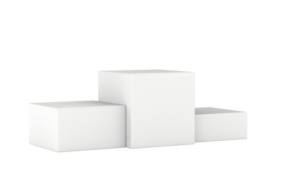 Winners podium. 3d render