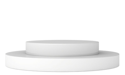 Empty podium. 3d render on a white background