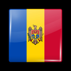 Flag of Moldova. Glossy Icons