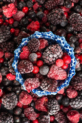 mixed frozen berries fruits