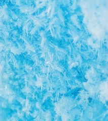 ice background in blue tones