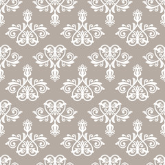 Damask Seamless  Pattern. Orient Background