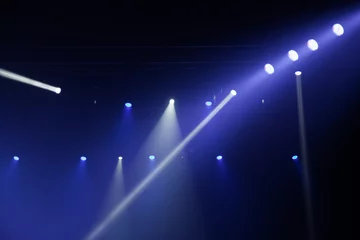 Cercles muraux Lumière et ombre Stage lights on concert.