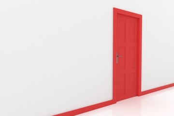 3d rendering of a door