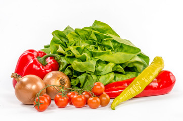 Fresh healthy colorful vegetables