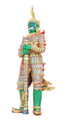 Giant Statue , Isolated on a white background.