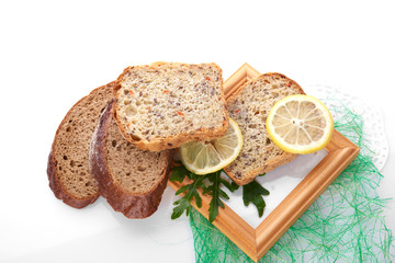 Different bread. Food background.