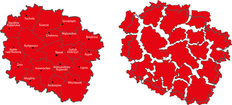 map Kujawsko-Pomorskie