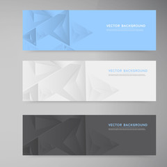 Vector banners and squares. Color set