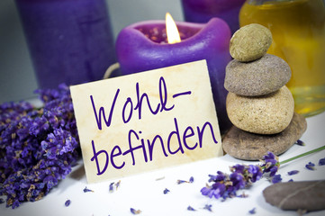Lavendel mit Wohlbefinden