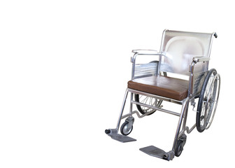 Fototapeta na wymiar Wheelchair , isolated on white background