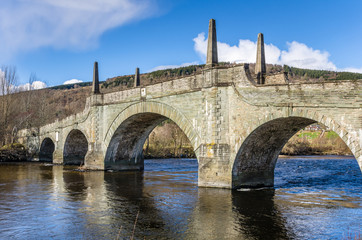 Fototapeta na wymiar Old Stone Bridge in Scotland