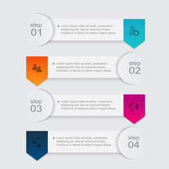 Vector colorful info graphics for your business presentations.