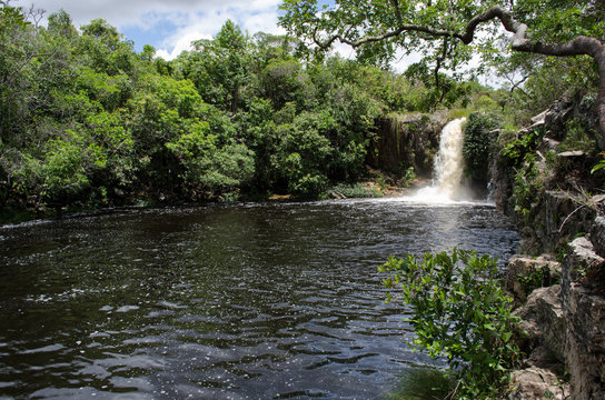 S&atilde;o Bento waterfall in Chapada dos Veadeiros, Brazil