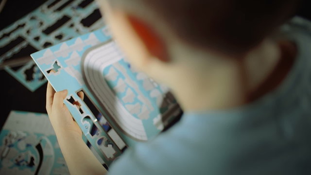 little child press detail in toy pattern graded close rear shot