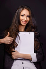 Portrait of  business woman with smiles