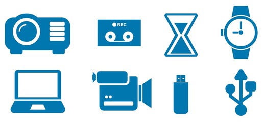 Electronique et informatique en 8 icônes