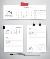 Note book, note papers and pen, Business working elements for we