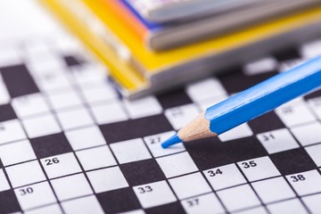Crossword. Crossword Puzzle and Pencil