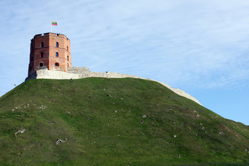 Fototapeta na wymiar Tower of Gediminas, Vilnius, Lithuania
