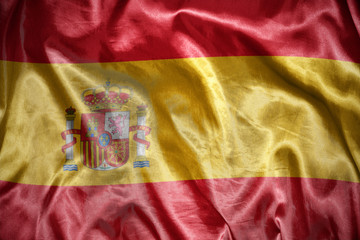 shining spanish flag