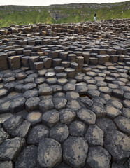 Walking up the Giant's Causeway