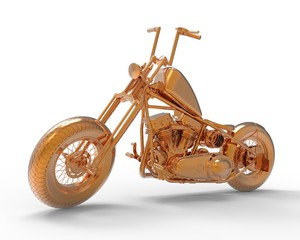 Golden Motorcycle