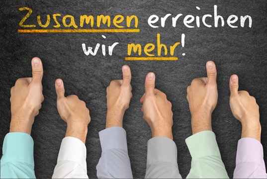 Zusammen erreichen wir mehr!