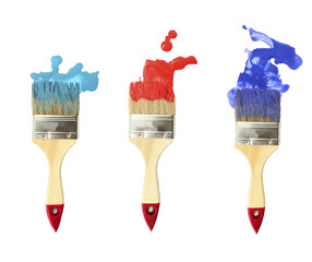 Brush the paint color