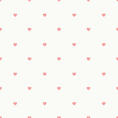 Seamless pattern of hearts.